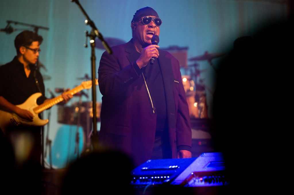 Stevie Wonder performs live at super exclusive private corporate event