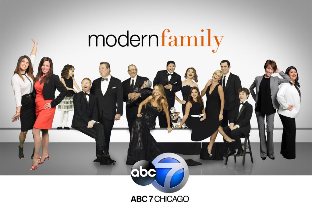 ABC7 Upfront custom green screen photography Modern Family