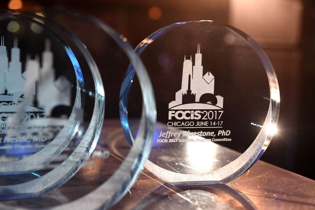 Close up detail photo FOCIS2017 award
