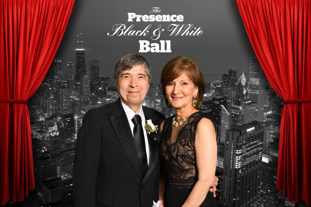 Classy 4x6 photo printed onsite for Annual Black and White Ball