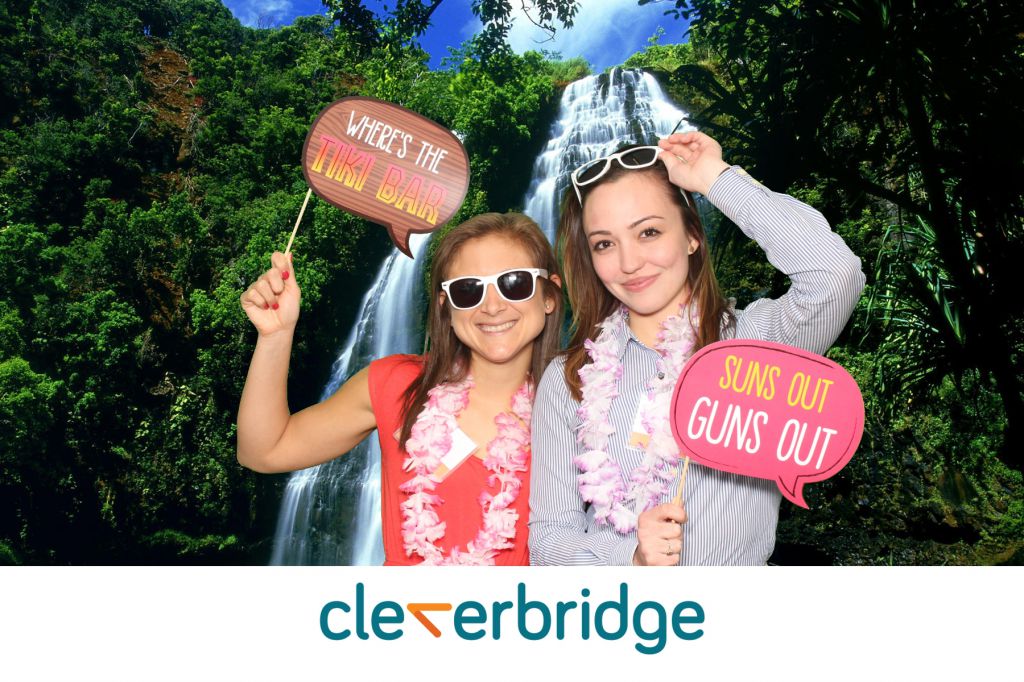 Photo from Cleverbridge Hawaii theme green screen photo booth chicago
