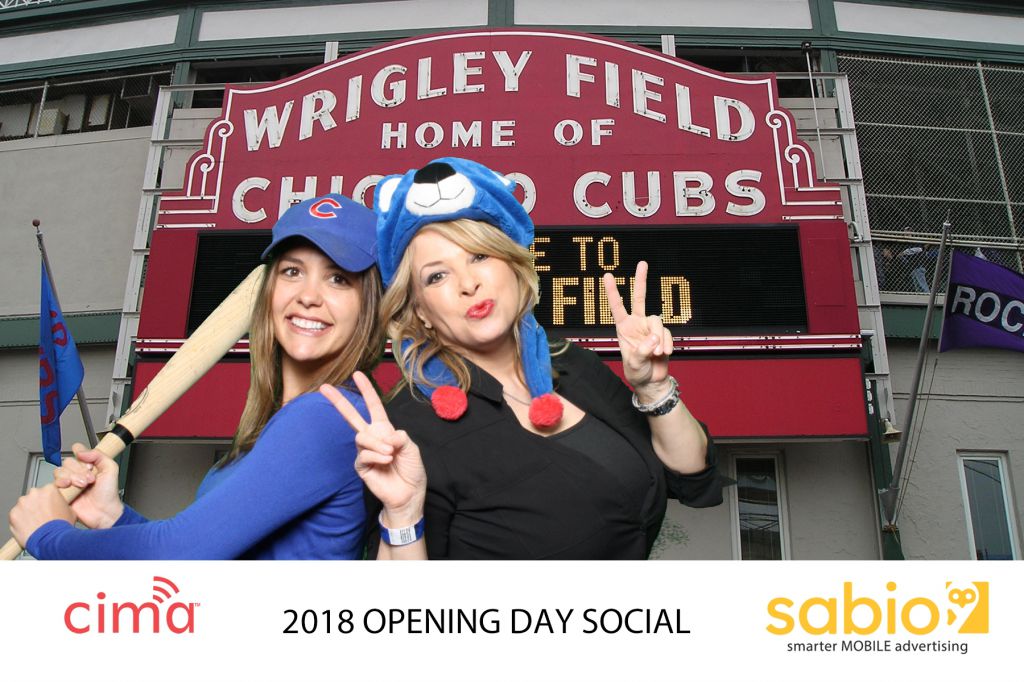 Lets go Cubs! green screen event photography at Wrigley Field