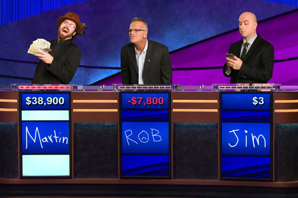 I lost on Jeopardy, baby, because of Green Screen Photography