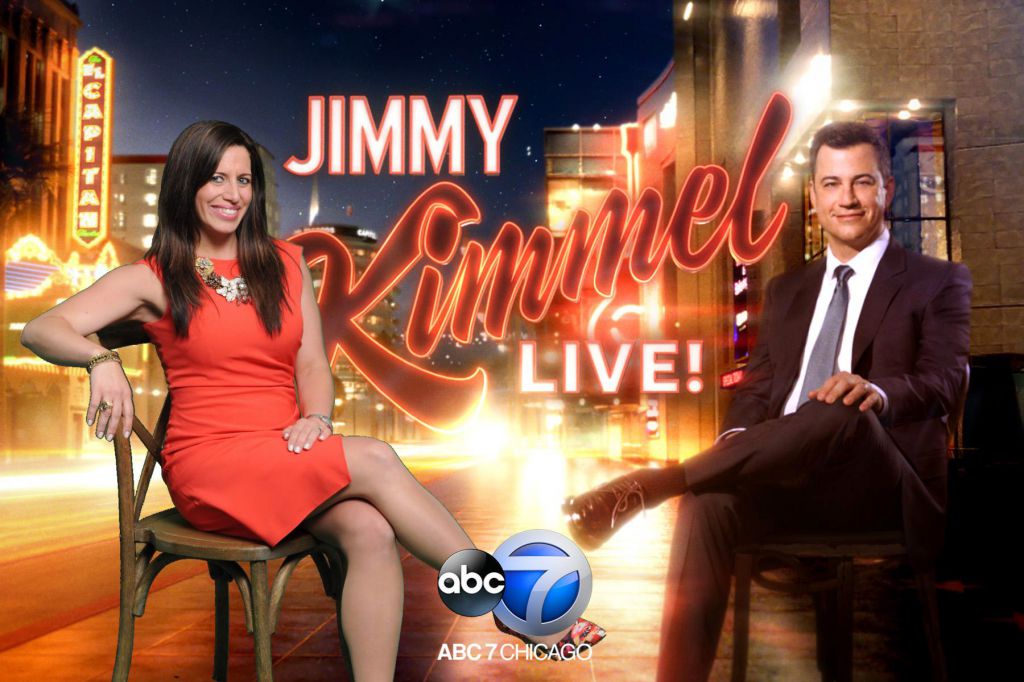 Jimmy Kimmel Green screen photography at ABC7 Chicago event