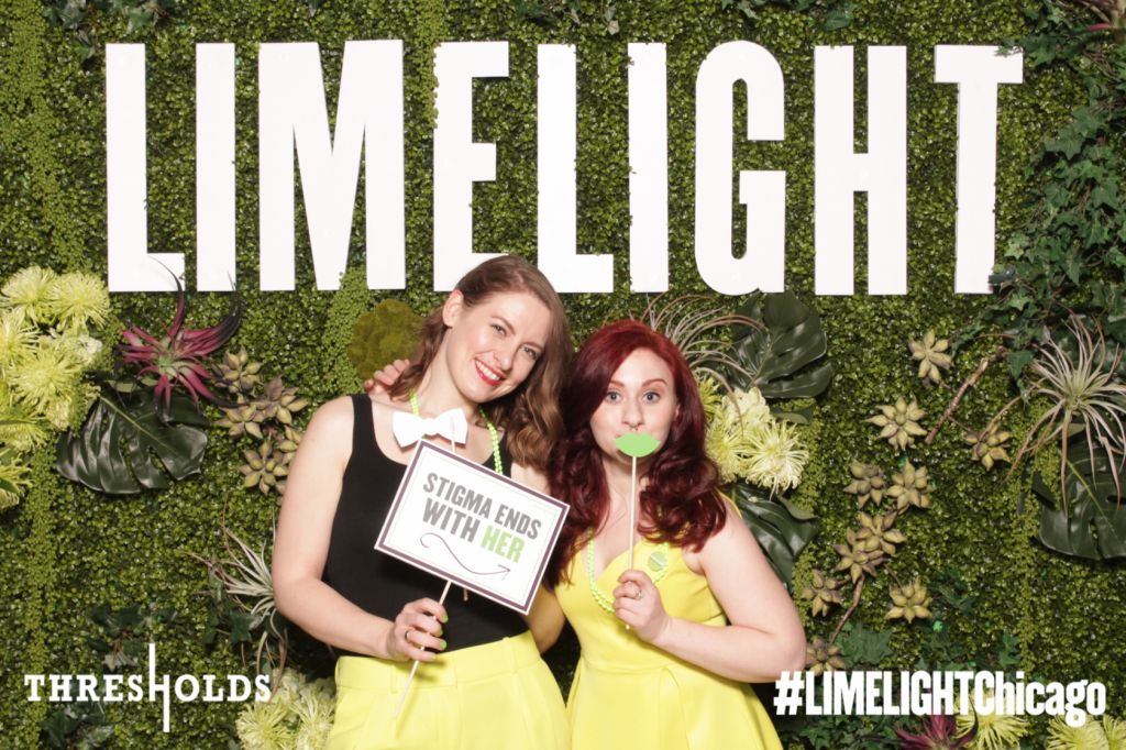 Photo booth at Limelight uses Living Wall background by Kehoe Designs