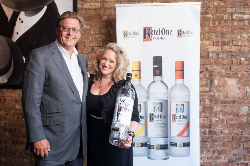 Ketel One owner Carl Notel Jr bottle signing experiential marketing photo activation