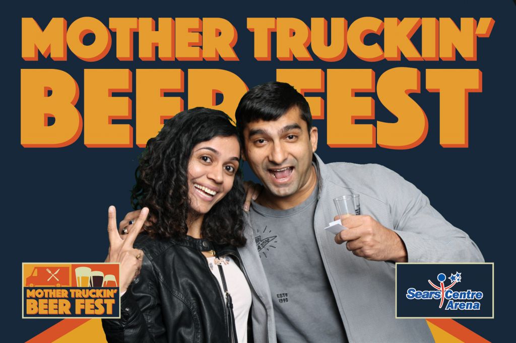 Onsite photos printed by green screen photobooth at Mother Truckin Beer Fest