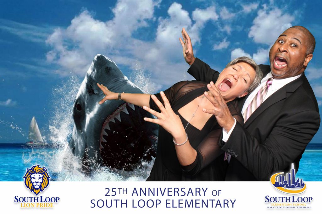 Shark Attack, use photo booth to raise money for charity at fundraising event