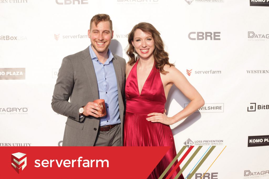Red carpet paparazzi style photography for Serverfarm company party